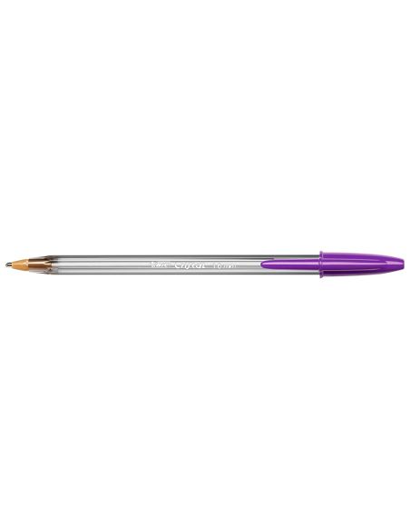 Boligrafo Morado Bic Cristal Fun Punta 1,6 Mm