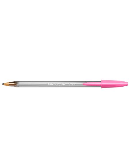 Boligrafo Rosa Bic Cristal Fun Punta 1,6 Mm