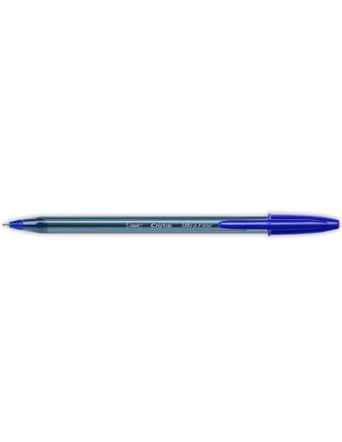 Boligrafo Azul Bic Cristal Ultrafine Punta Forma Aguja 0,7 Mm