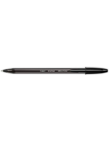 Boligrafo Bic Cristal Ultrafine Punta Forma Aguja 0,7 Mm Negro