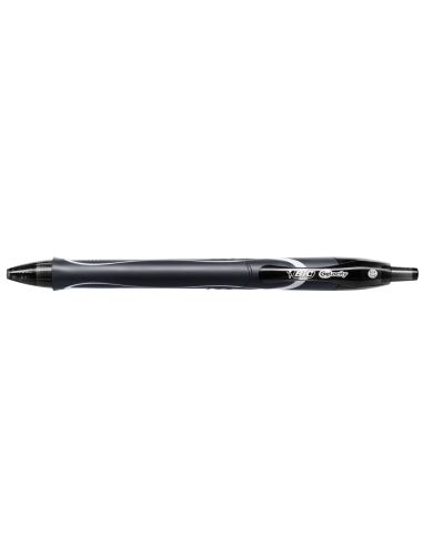 Boligrafo Negro  Bic Gelocity Quick Dry Retractil Tinta Gel Punta De 0,7 Mm