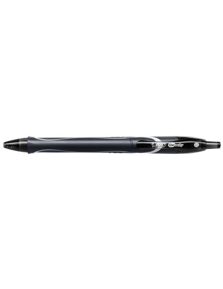 Boligrafo Negro  Bic Gelocity Quick Dry Retractil Tinta Gel Punta De 0,7 Mm