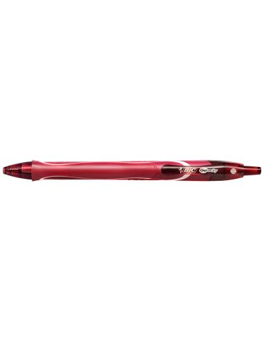 Boligrafo Rojo Bic Gelocity Quick Dry Retractil Tinta Gel Punta De 0,7 Mm