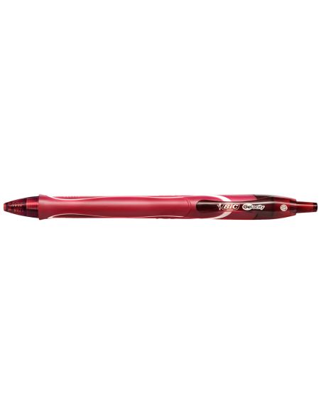 Boligrafo Rojo Bic Gelocity Quick Dry Retractil Tinta Gel Punta De 0,7 Mm