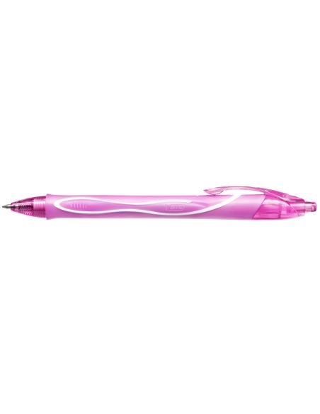 Boligrafo Bic Gelocity Quick Dry Retractil Tinta Gel Rosa Punta De 0,7 Mm