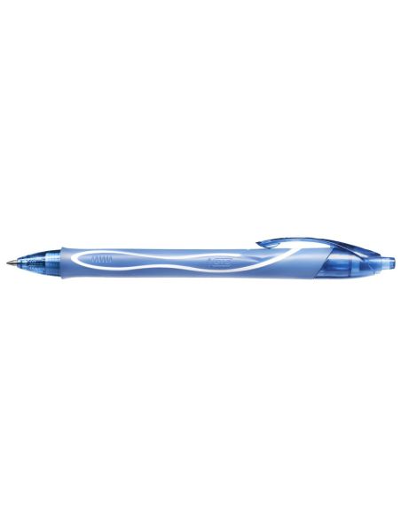 Boligrafo Turquesa Bic Gelocity Quick Dry Retractil Tinta Gel Punta De 0,7 Mm