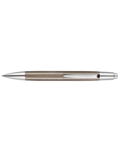 Boligrafo Caran D'Ache Alchemix Cuerpo Piel De Reptil Adornos Cromados Brillante Con Estuche Punta