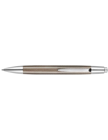 Boligrafo Caran D'Ache Alchemix Cuerpo Piel De Reptil Adornos Cromados Brillante Con Estuche Punta