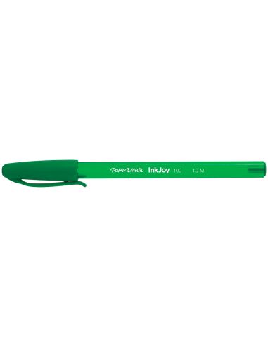 Boligrafo Verde Paper Mate Inkjoy 100 Punta Media Trazo 1 Mm