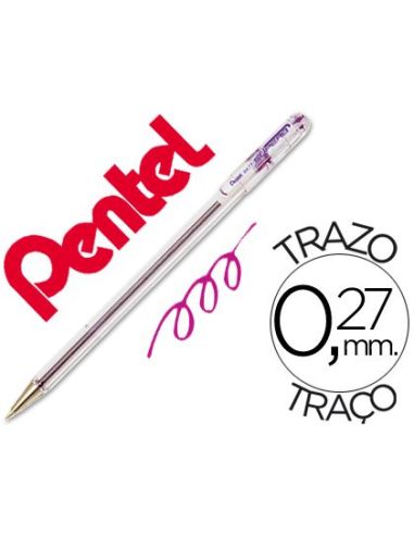 Boligrafo Pentel Bk-77 V Violeta|Libreriasalesiana