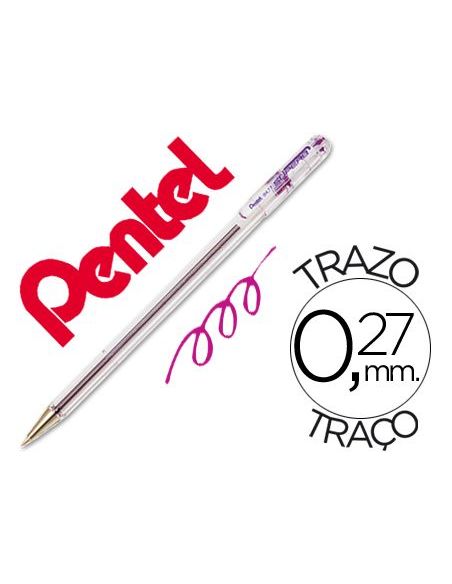 Boligrafo Pentel Bk-77 V Violeta|Libreriasalesiana