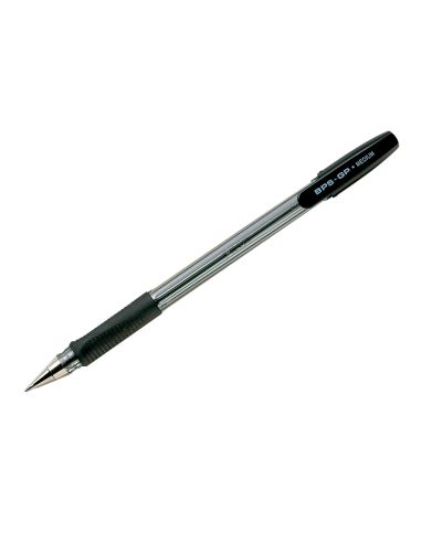 Boligrafo Negro Pilot Bps-Gp Sujecion De Caucho Tinta Base De Aceite Con Capuchon