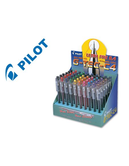 Boligrafo Pilot Punta Aguja G-Tec-C4 Expositor De 60 Unidades