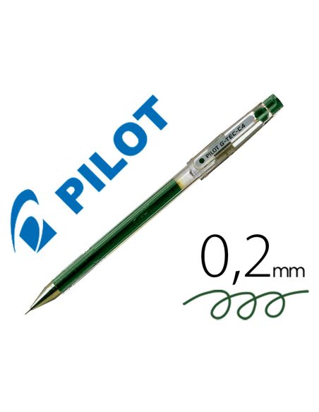 Boligrafo Verde Pilot Punta Aguja G-Tec-C4 Verde