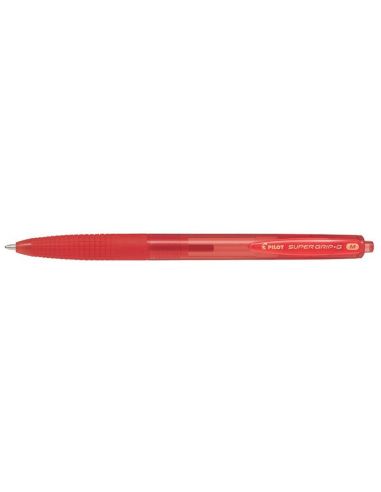 Boligrafo Rojo Pilot Super Grip G Retractil Sujecion De Caucho Tinta Base De Aceite
