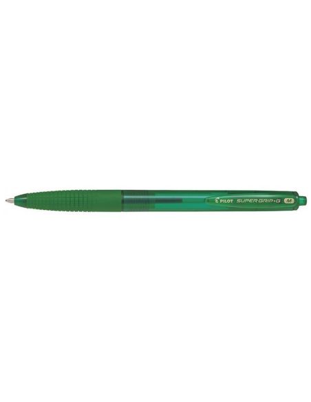 Boligrafo Pilot Super Grip G Verde Retractil Sujecion De Caucho Tinta Base De Aceite