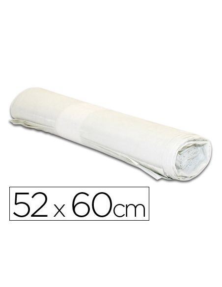 Bolsa Basura Domestica Blanca 52X60Cm Galga 70 Rollo De 20 Unidades
