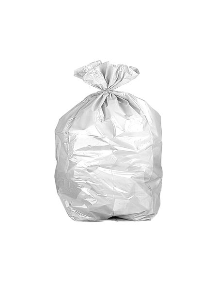 Bolsa Basura Domestica Blanca Con Autocierre 55 X 56 Cm Rollo De 15 Unidades