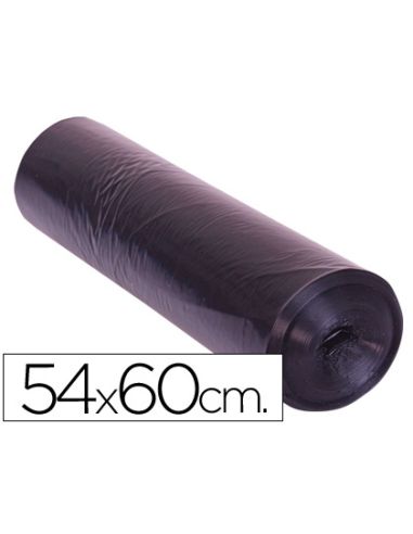 Bolsa Basura Domestica Negra 54X60 Galga 100 Rollo De 25 Unidades