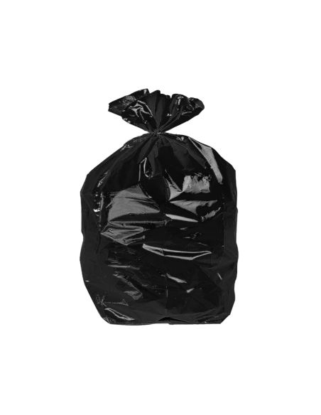 Bolsa Basura Domestica Negra Con Autocierre 55 X 60 Cm Rollo De 15 Unidades