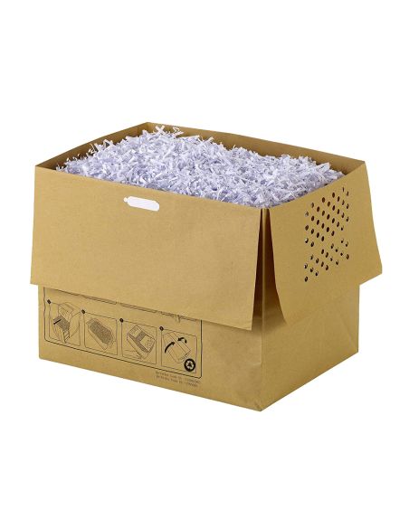 Bolsa De Residuos Rexel Reciclable Para Destructora Auto+300X Capacidad 40 L Pack De 20 Unidades 400X295X315 Mm