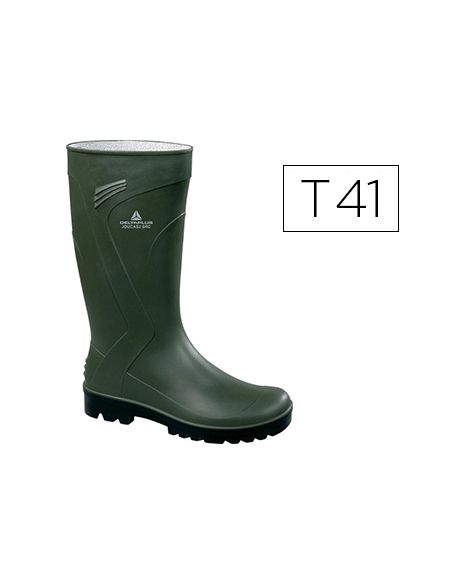 Bota Deltaplus De Seguridad Jouca Pvc Verde Suela De Tacos Talla 41