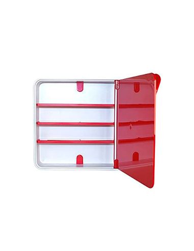 Botiquin Paperflow Plastico 3 Estantes Para Medicinas 320X70X320 Mm Rojo