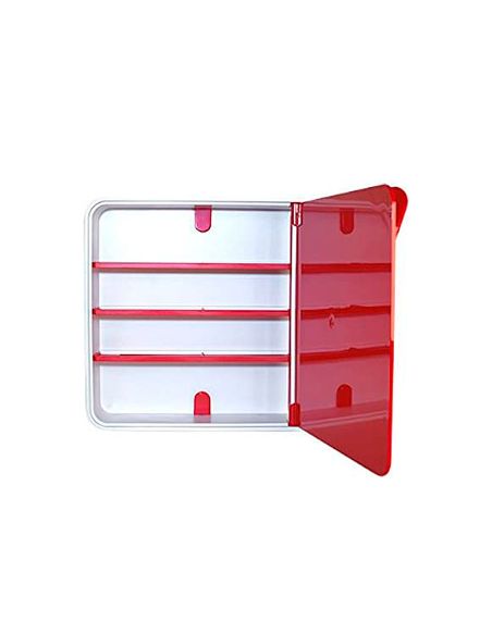 Botiquin Paperflow Plastico 3 Estantes Para Medicinas 320X70X320 Mm Rojo