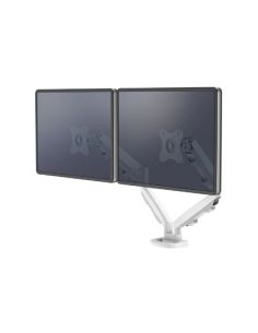 Brazo Para Monitor Fellowes Serie Eppa Ajustable Altura 2 Pantallas Normativa Vesa Hasta 10 Kg Blanco