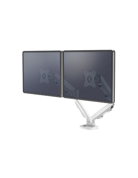 Brazo Para Monitor Fellowes Serie Eppa Ajustable Altura 2 Pantallas Normativa Vesa Hasta 10 Kg Blanco