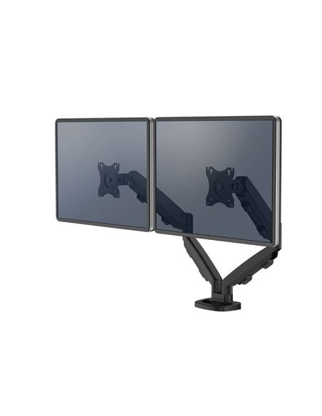 Brazo Para Monitor Fellowes Serie Eppa Ajustable Altura 2 Pantallas Normativa Vesa Hasta 10 Kg Negro