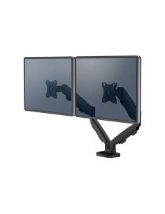 Brazo Para Monitor Fellowes Serie Eppa Ajustable Altura 2 Pantallas Normativa Vesa Hasta 10 Kg Negro 2