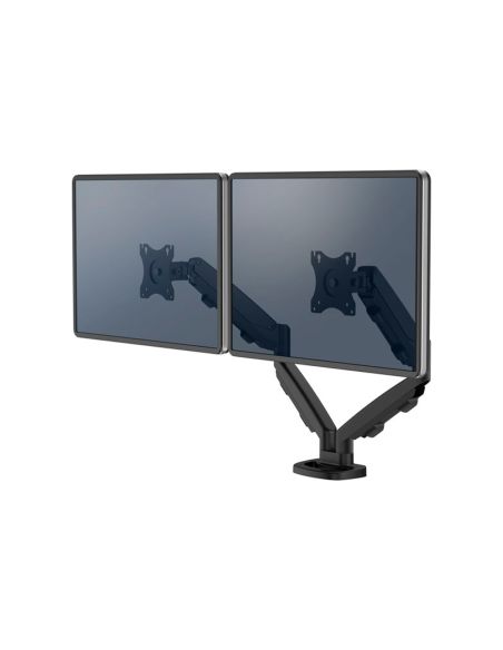 Brazo Para Monitor Fellowes Serie Eppa Ajustable Altura 2 Pantallas Normativa Vesa Hasta 10 Kg Negro