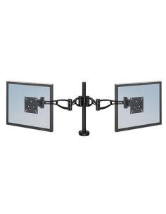 Brazo Para Monitor Plano Doble Fellowes Professional Normativa Vesa Flexible Para Pantallas Hasta 10 Kg