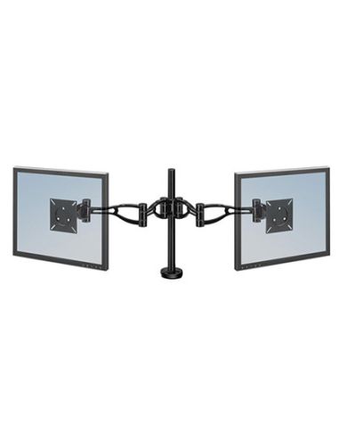 Brazo Para Monitor Plano Doble Fellowes Professional Normativa Vesa Flexible Para Pantallas Hasta 10 Kg