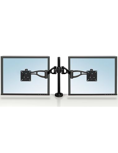 Brazo Para Monitor Plano Doble Fellowes Professional Normativa Vesa Flexible Para Pantallas Hasta 10 Kg