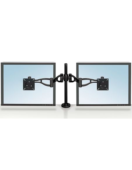 Brazo Para Monitor Plano Doble Fellowes Professional Normativa Vesa Flexible Para Pantallas Hasta 10 Kg