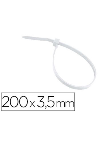 Brida 3M Para Interior Blanca 200X3,5 Mm Bolsa De 100 Unidades