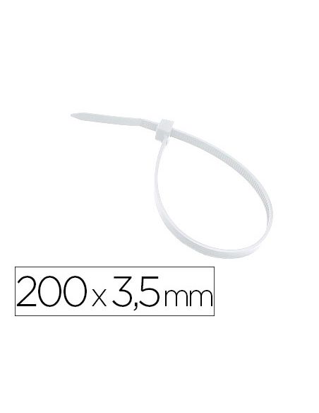 Brida 3M Para Interior Blanca 200X3,5 Mm Bolsa De 100 Unidades