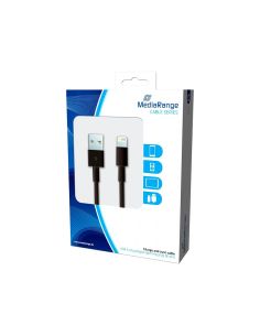 Cable Usb 2.0 A Apple Lightning Mediarange Usb 2.0 Longitud De Cable 1 Mt Negro 2
