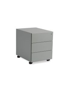 Cajonera Metalica Rocada Con Tres Cajones Serie Store 53X42X58 Cm Acabado Ac00 Gris/Gris