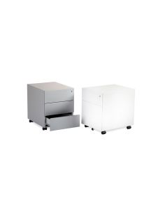 Cajonera Metalica Rocada Con Tres Cajones Serie Store 53X42X58 Cm Acabado Ac00 Gris/Gris 2
