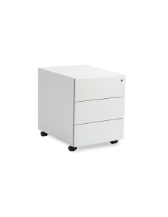 Cajonera Metalica Rocada Con Tres Cajones Serie Store 58X40X59,5 Cm Acabado Ac13 Blanco/Blanco