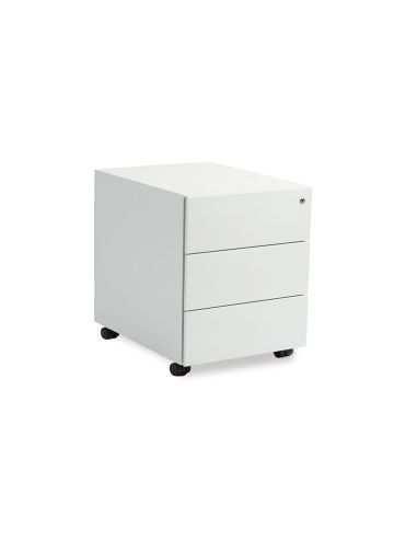 Cajonera Metalica Rocada Con Tres Cajones Serie Store 58X40X59,5 Cm Acabado Ac13 Blanco/Blanco