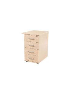 Cajonera Rocada Con 4 Cajones Serie Store 60X47X74 Cm Acabado Haya/Haya