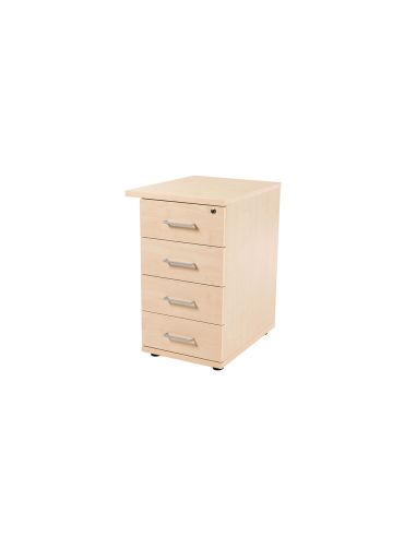 Cajonera Rocada Con 4 Cajones Serie Store 60X47X74 Cm Acabado Haya/Haya