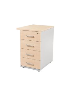 Cajonera Rocada Con Cuatro Cajones Serie Store 60X47X74 Cm Acabado Gris/Haya