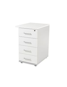 Cajonera Rocada Con Cuatro Cajones Serie Store 60X47X74 Cm Acabado Gris/Blanco