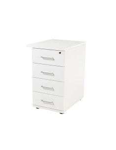 Cajonera Rocada Con Cuatro Cajones Serie Store 60X47X74 Cm Acabado Blanco/Blanco