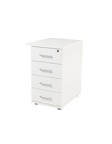 Cajonera Rocada Con Cuatro Cajones Serie Store 60X47X74 Cm Acabado Blanco/Blanco